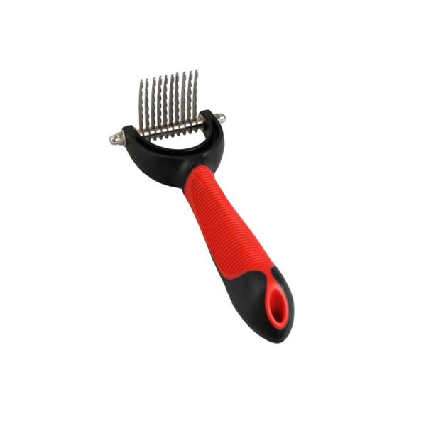 Karlie Flamingo Professional Entfilzungsharke mit geraden Klingen - Kurze Klingen