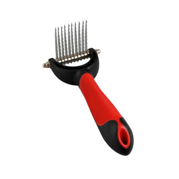 Karlie Flamingo Professional Entfilzungsharke mit geraden Klingen - Lange Klingen