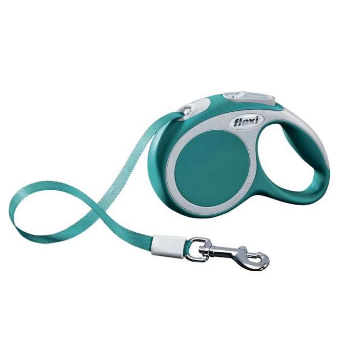 Flexi VARIO Gurt-Roll-Leine - Größe XS, 3m/bis 12kg - Türkis