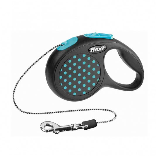 FLEXI Design Seil-Roll-Leine - 3 m, 8 kg - blau