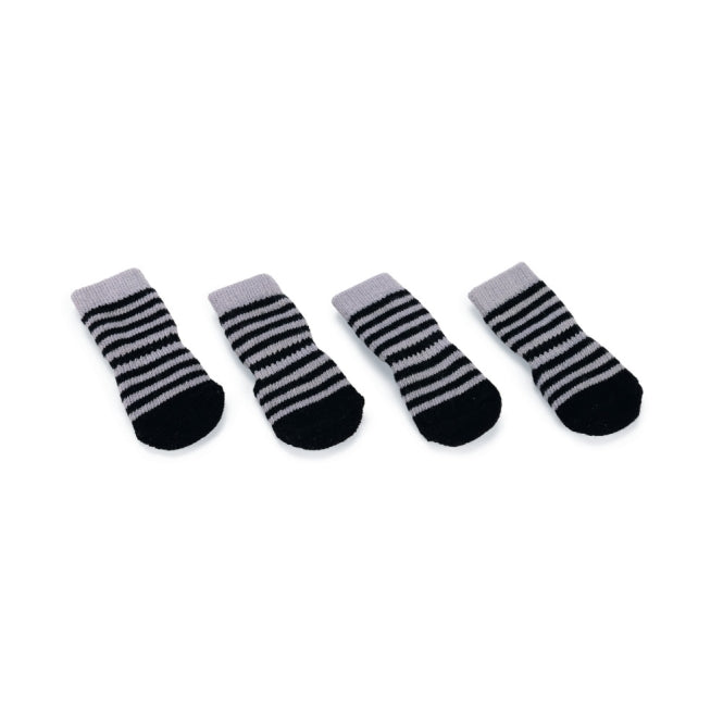Karlie Doggy Socks Hundesocken 4er Set - Schwarz/Grau - M