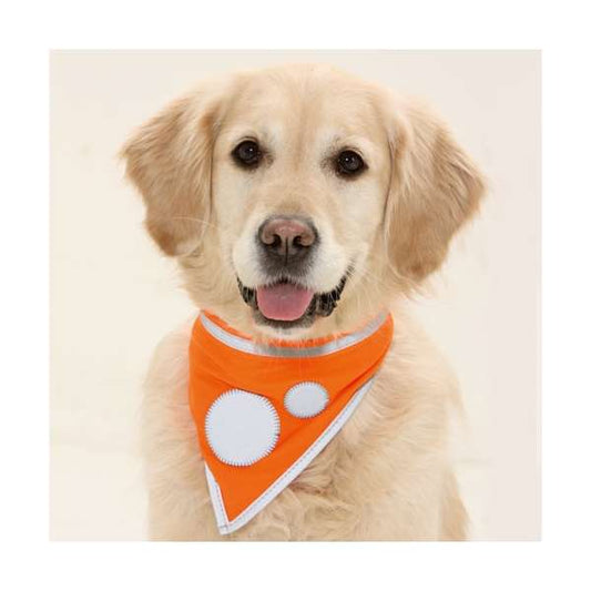 Karlie Safety Dog Sicherheitshalstuch - Orange - 38-50cm / 25mm