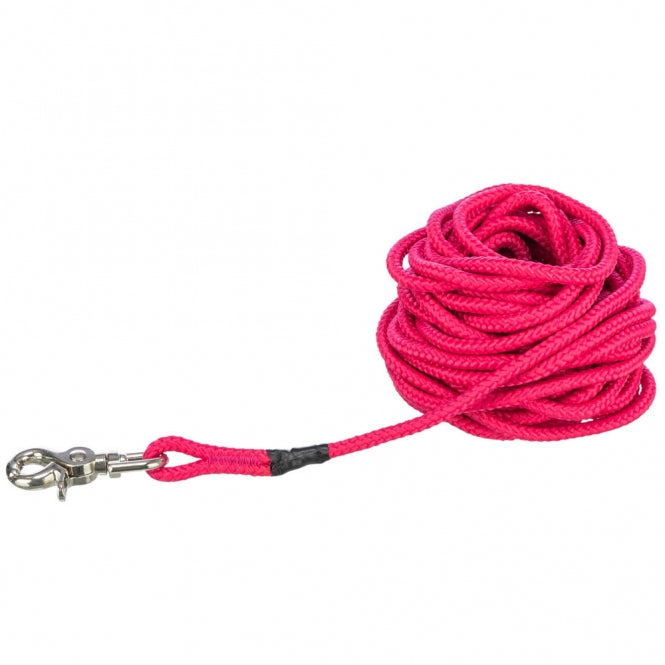 Trixie Schleppleine, rund aus Segeltau mit Trigger Snap Hook - fuchsia - 10 m