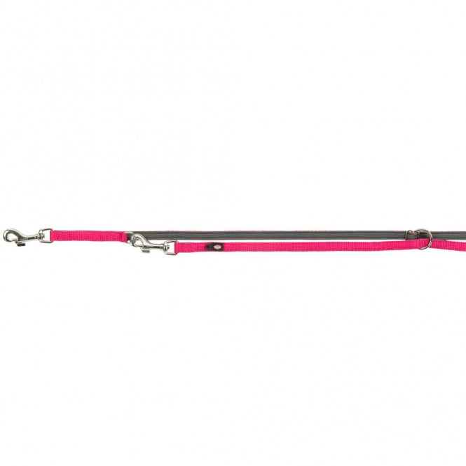 Trixie Premium Verlängerungsleine mit Neopren-Polsterung - fuchsia/grafit - 2,00 m/15 mm