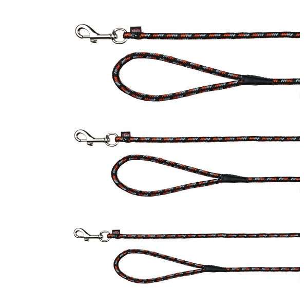 Trixie Schleppleine Mountain Rope - schwarz/orange - 5 m