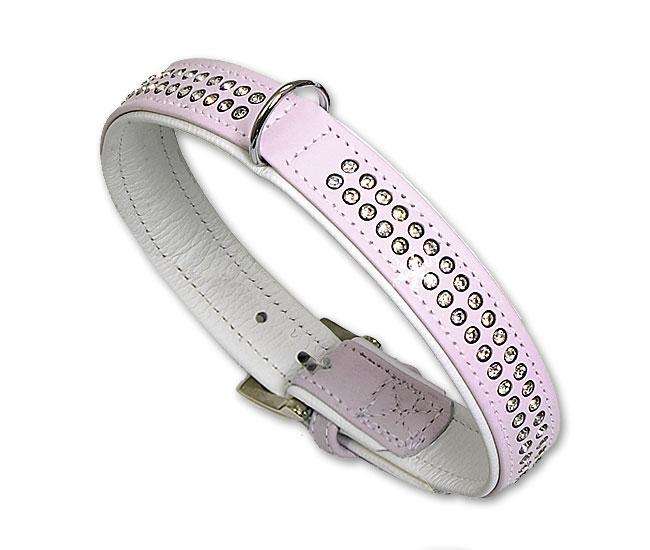 Karlie VINTAGE TIFFANY Halsband - Hellrosa - 22 mm, 45 cm