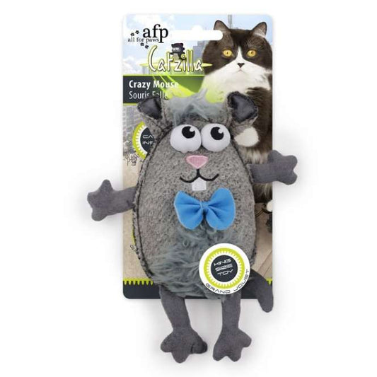 All for Paws Catzilla Crazy Mouse extra großes Katzenspielzeug