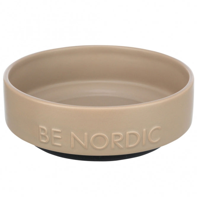 Trixie BE NORDIC Keramiknapf für Hunde - taupe/0,5l