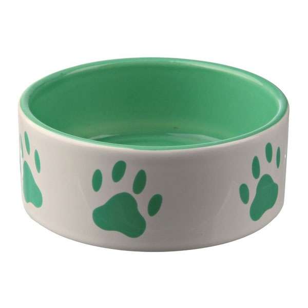 Trixie Keramiknapf Pfote - Mint - 0,8 L