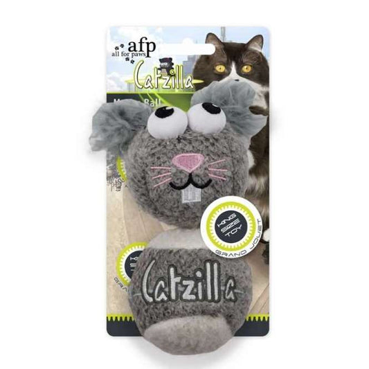 All for Paws Catzilla Mouse Ball extra großes Katzenspielzeug