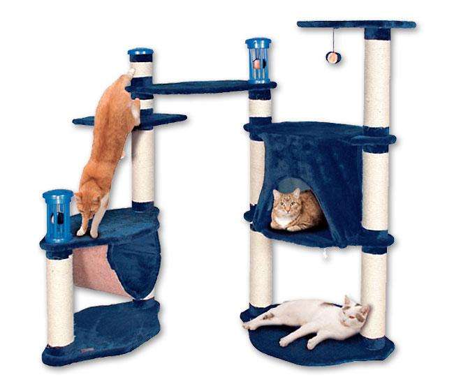 Karlie CATS EMPIRE Kratzbaum LUXOR - Blau