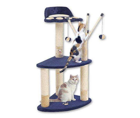 Karlie TREND LINE Kratzbaum KITTY KIDZ 5 - Blau