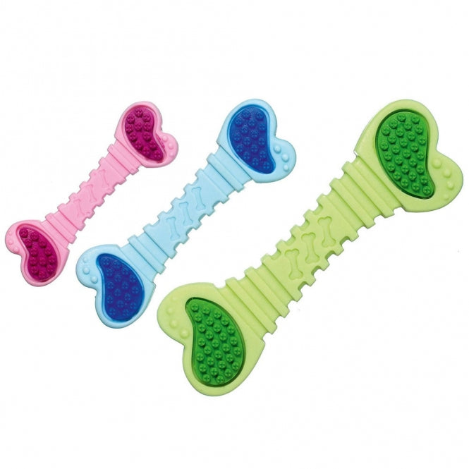 Karlie Flamingo Ruffus Puppy Vollgummi Dento Knochen - 10 cm