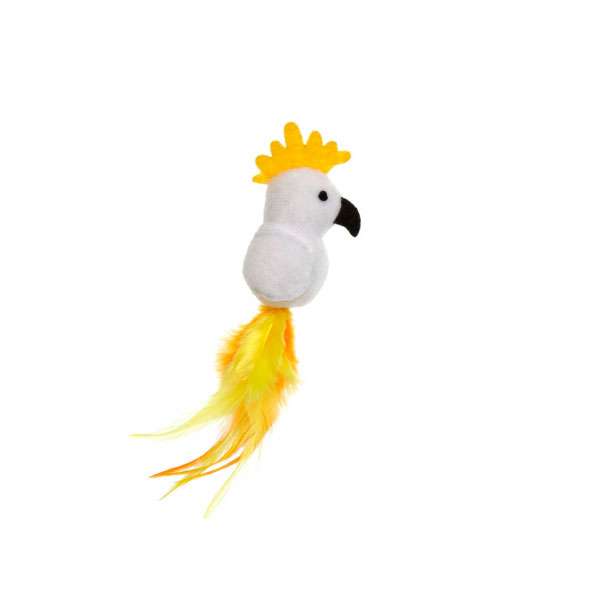 Karlie Flamingo Katzenspielzeug Plüsch Paradise Vogel - Weiß