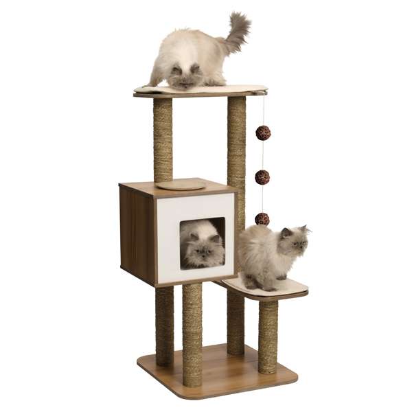 Vesper Kratzbaum V-High Base - Walnuss