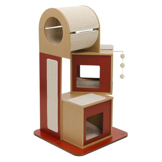 Vesper Kratzbaum V-Tower - Rot