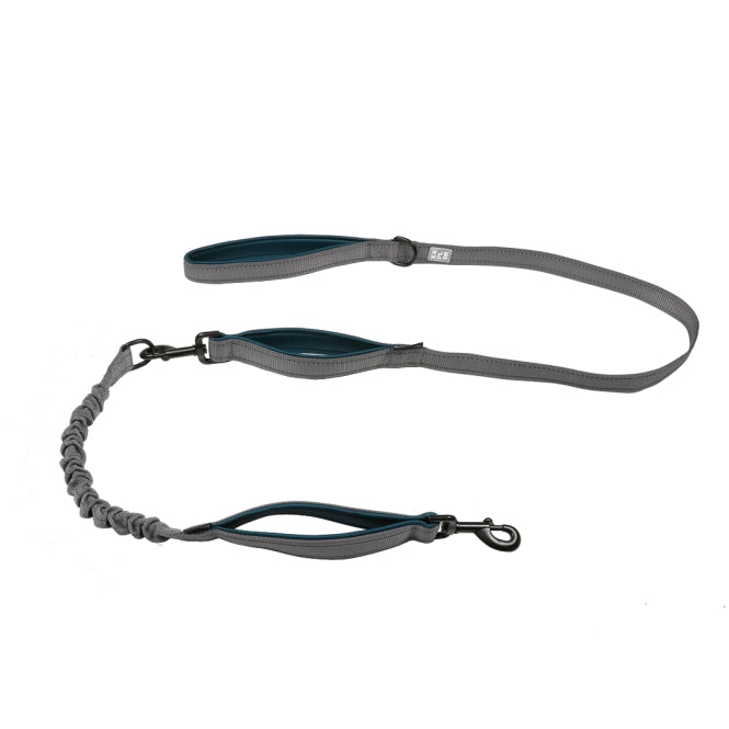 Duvoplus EXPLOR Ultimate Fit 2in1 Leine Classic - petrol blue - 180cm - 16mm