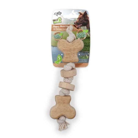 All for Paws Wild & Nature Ropey Wood Bone Small