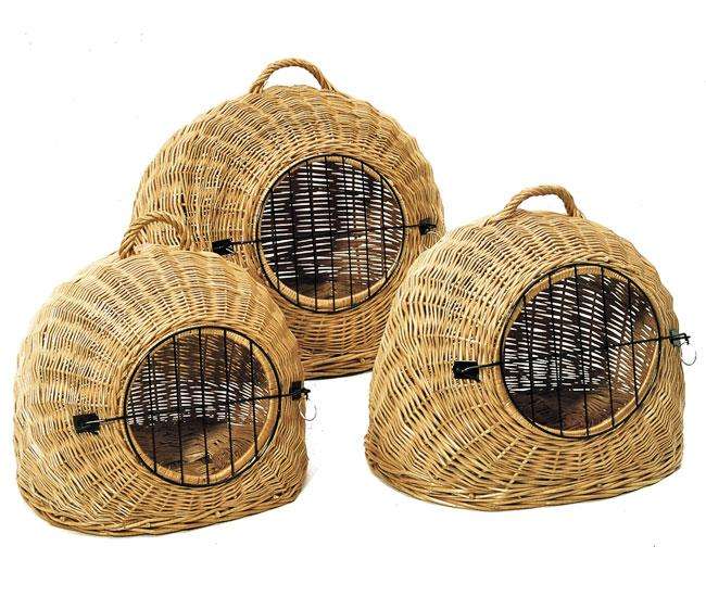 Karlie Korbhöhle mit Gittertür und Tragegriff - 60 cm