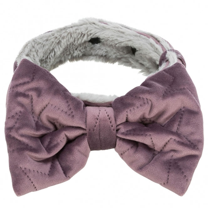 Trixie Halsband Estelle mit Schleife - flieder - M?L: 40?55 cm/40 mm