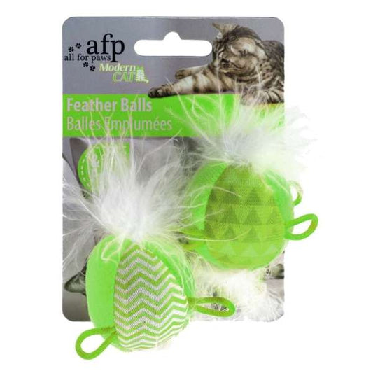 All for Paws Modern Cat Feather Ball