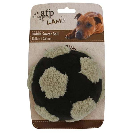 All for Paws Soccerball mit Lammfell - Medium