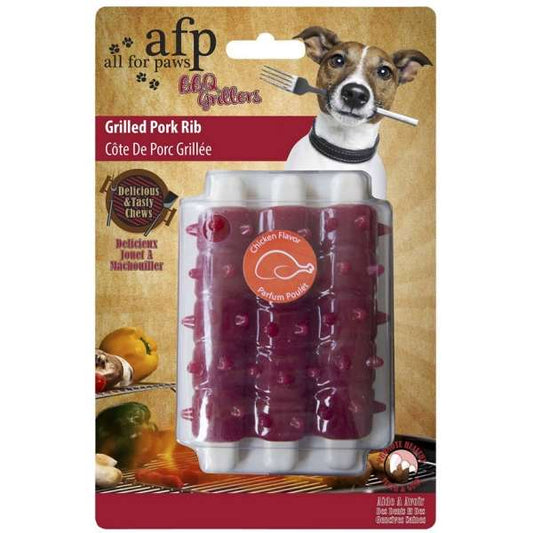 All for Paws BBQ Grillers aus TPR mit Hähnchenduft - Grilled Pork Rib