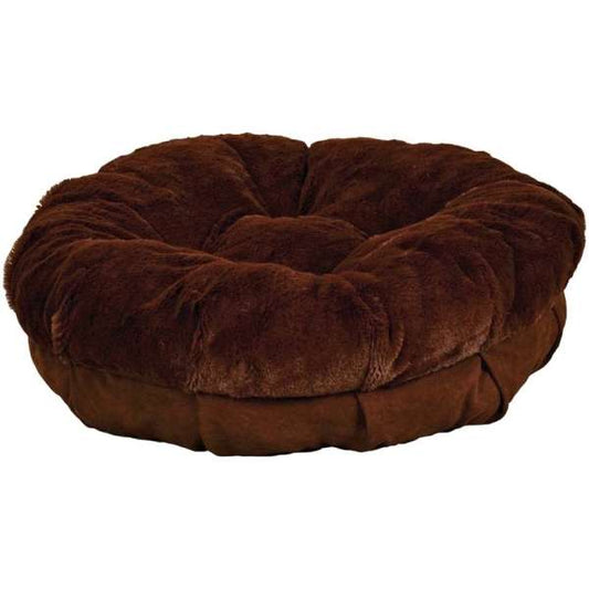 All for Paws Kuschelbett für Hunde & Katzen - braun - Large 74 x 74 x 13 cm