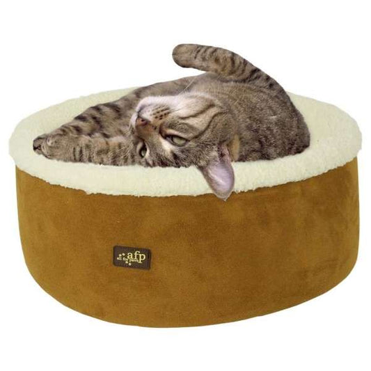 All for Paws Curl & Cuddle Katzenbett - Hellbraun