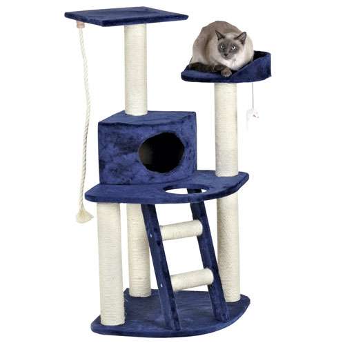 Kerbl Eck-Kratzbaum ZIRKOON - Dunkelblau