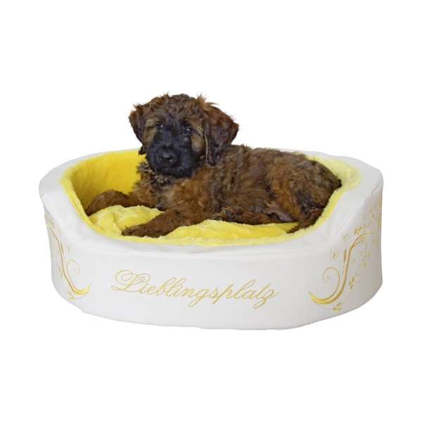 Kerbl Kuschelbett LIEBLING - Gelb - 55 x 40 cm