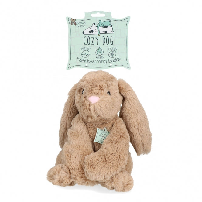 Cozy Dog Bunny mit Herzschlag und Wärmekissen - Braun
