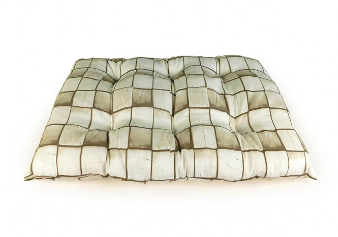 CARBONE Hundekissen Bomba, 60 x 100 cm - Karo-beige