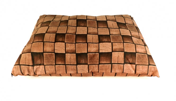 CARBONE Hundekissen Sacco, 70 x 100 cm - Karo-braun