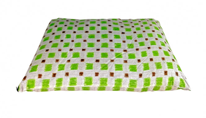 CARBONE Hundekissen Sacco, 70 x 100 cm - Quadrate-grün