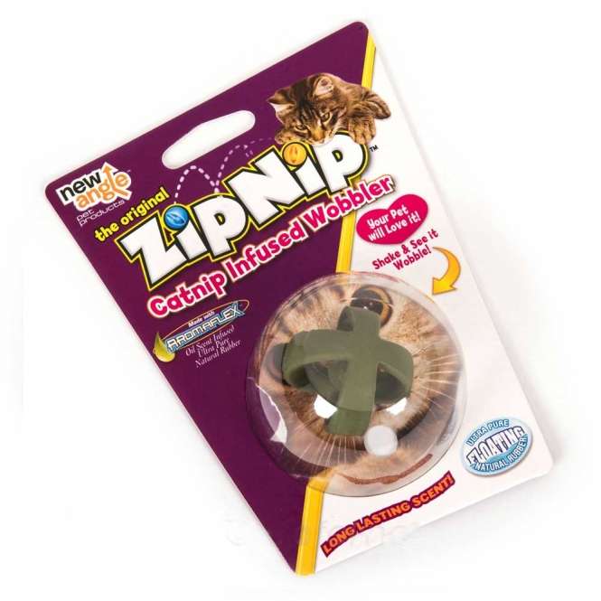 New Angle ZipNip Catnip Infused Wobbler