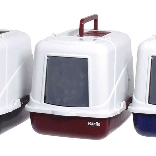 Karlie Katzentoilette CABICAT - Dunkelrot