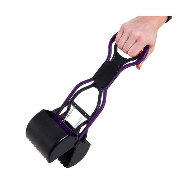 Karlie Swifty Scoop n Go Kotaufheber - Schwarz/Lila - 38 x 11 cm