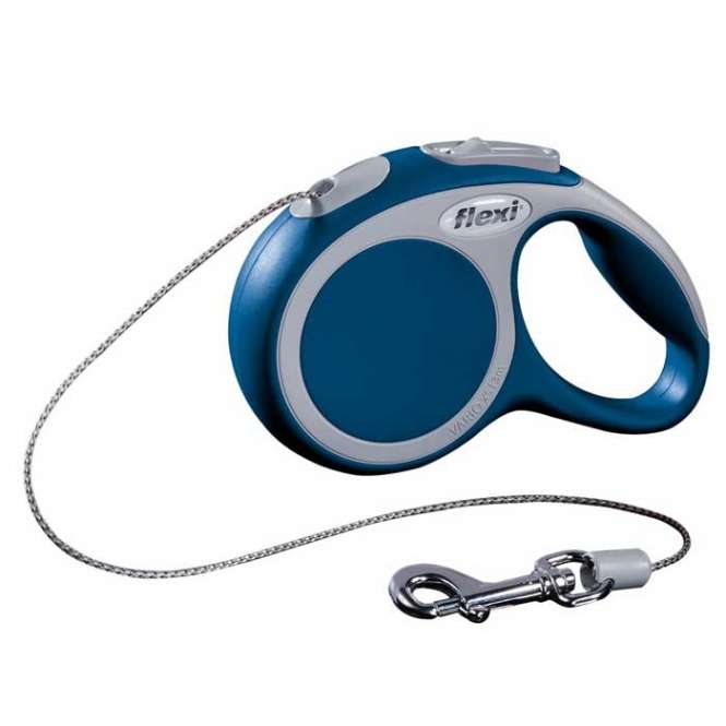 Flexi VARIO Seil-Roll-Leine - Größe XS, 3m/bis 8kg - Blau