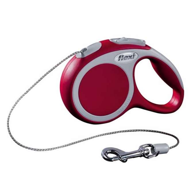 Flexi VARIO Seil-Roll-Leine - Größe XS, 3m/bis 8kg - Rot