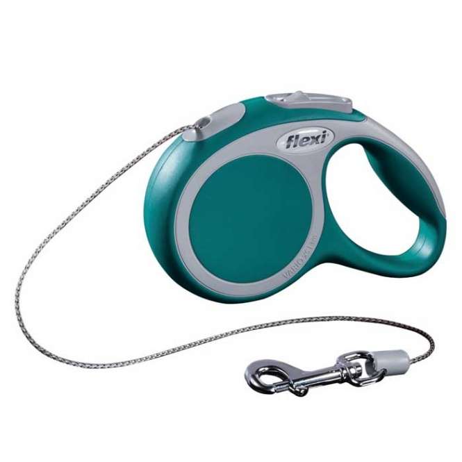 Flexi VARIO Seil-Roll-Leine - Größe XS, 3m/bis 8kg - Türkis