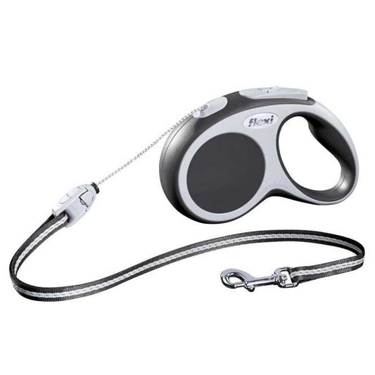 Flexi VARIO Seil-Roll-Leine - Größe S, 5m/bis 12kg - Anthrazit