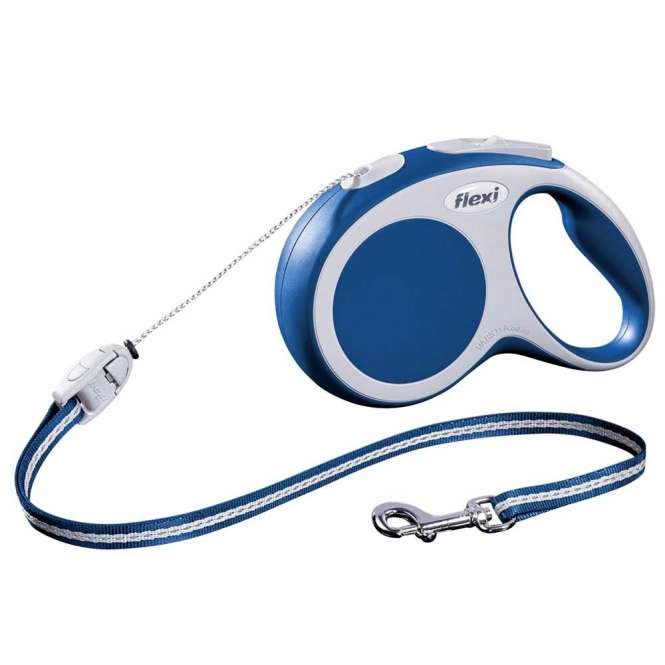 Flexi VARIO Seil-Roll-Leine - Größe S, 8m/bis 12kg - Blau