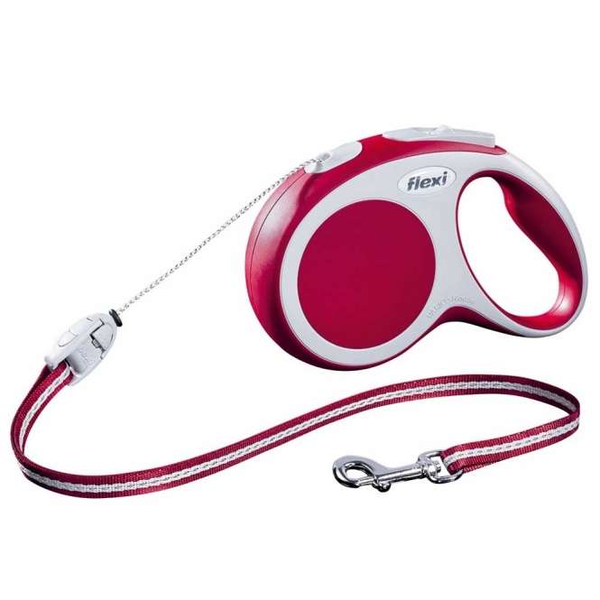 Flexi VARIO Seil-Roll-Leine - Größe S, 8m/bis 12kg - Rot
