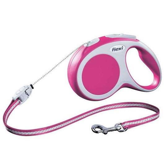 Flexi VARIO Seil-Roll-Leine - Größe S, 8m/bis 12kg - Pink