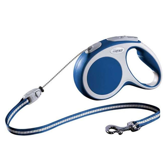 Flexi VARIO Seil-Roll-Leine - Größe M, 5m/bis 20kg - Blau