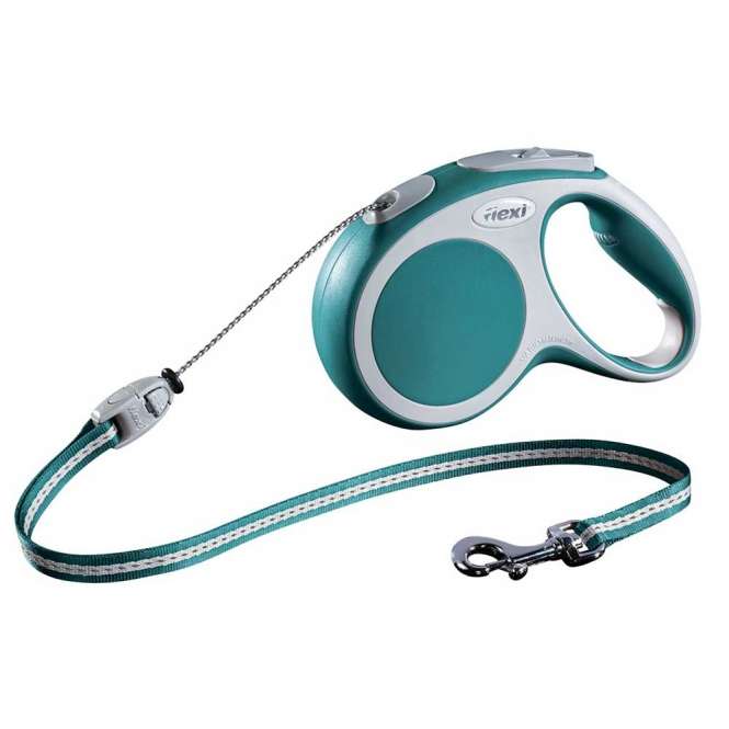 Flexi VARIO Seil-Roll-Leine - Größe M, 5m/bis 20kg - Türkis
