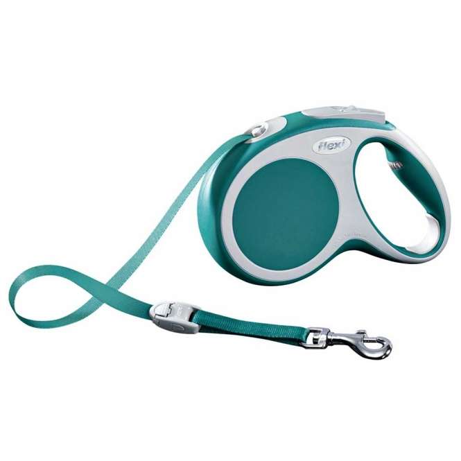 Flexi VARIO Gurt-Roll-Leine - Größe M, 5m/bis 25kg - Türkis