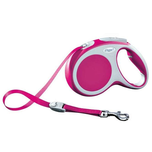 Flexi VARIO Gurt-Roll-Leine - Größe M, 5m/bis 25kg - Pink