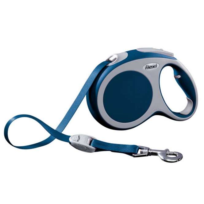 Flexi VARIO Gurt-Roll-Leine - Größe L, 5m/bis 60kg - Blau